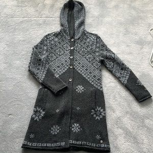 Beautiful Royal Robbins Knit Sweater Coat